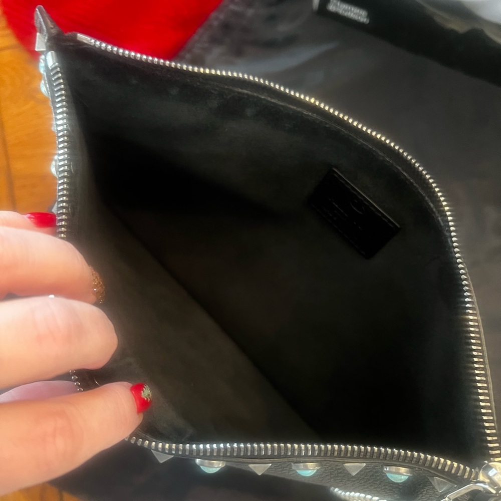 🖤VALENTINO🖤ROCKSTUD turquoise stone clutch - Picture 5 of 9